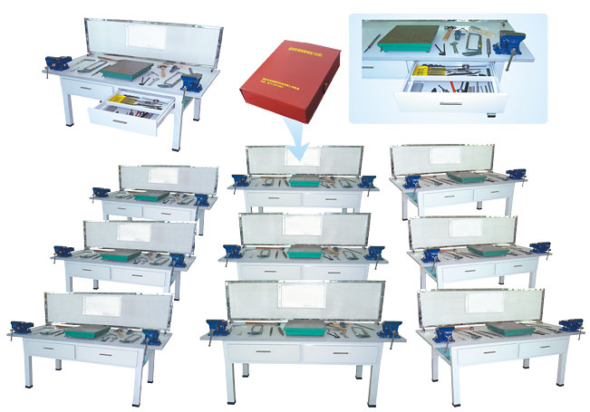 HY-901型鉗工實(shí)驗(yàn)室設(shè)備（鉗工實(shí)訓(xùn)桌、單面2工位）